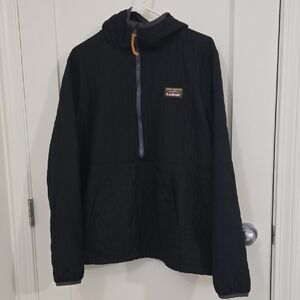 L.L. Bean Men's Black Quilted Katadihn 1/2 Zip Pullover! EUC! Size is Large!